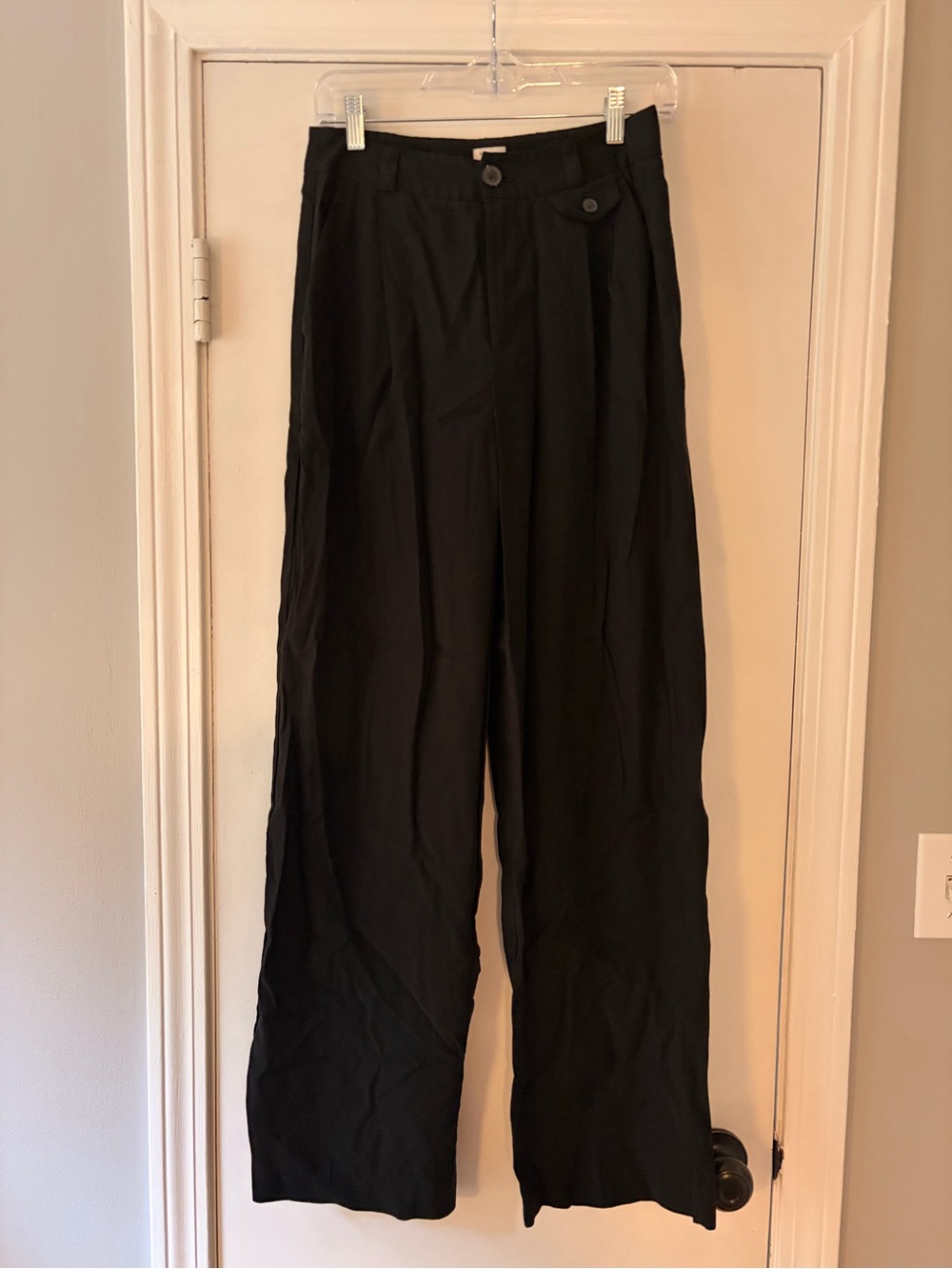 Black Wide-Leg Pants